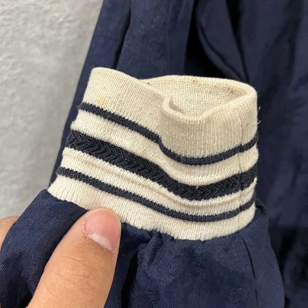 Vintage Champion Windbreaker Men Small 90S Pullover Jacket Embroidered Navy Blue - Picture 12 of 16